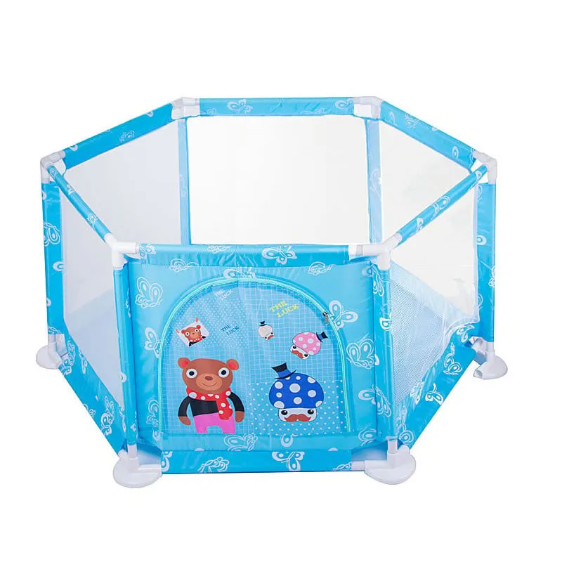 Baby'S Fun Indoor Playpen With Balls -Yh2860 Blue