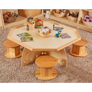 Cosy Hex Table And 4 Perch Pods (Direct Shipping Item)