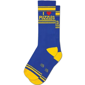I Love Puzzles Unisex Crew Sock