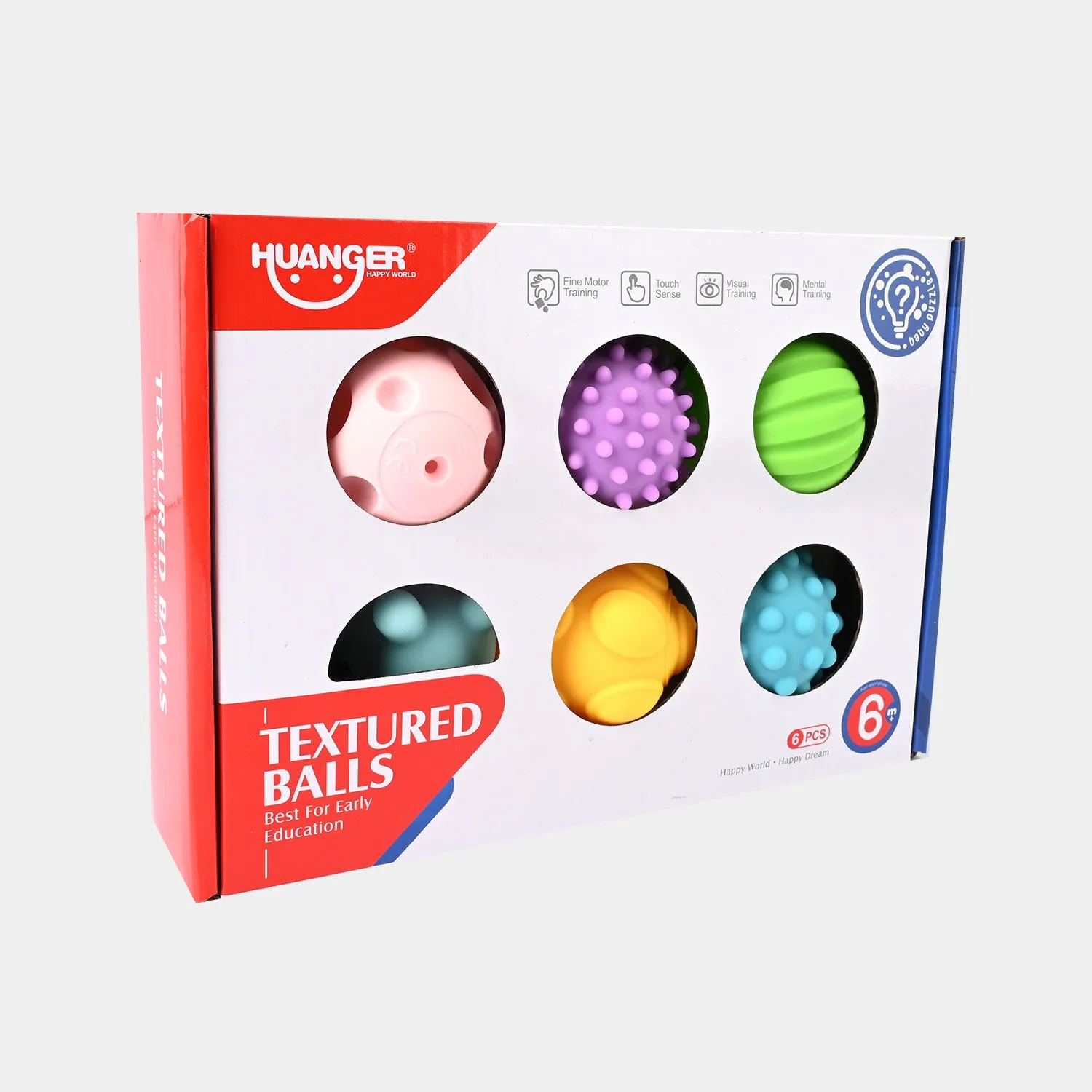 Soft Stuff Textured Balls 6Pcs