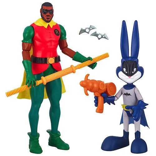 Ultimate Lebron James (Robin) & Bugs Bunny (Batman) Space Jam 2 Action Figure 12"